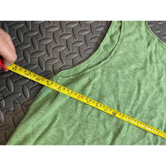 FREE PEOPLE BEACH GREEN COTTON / Linen Blend DRESS XL - Picture 8 of 8